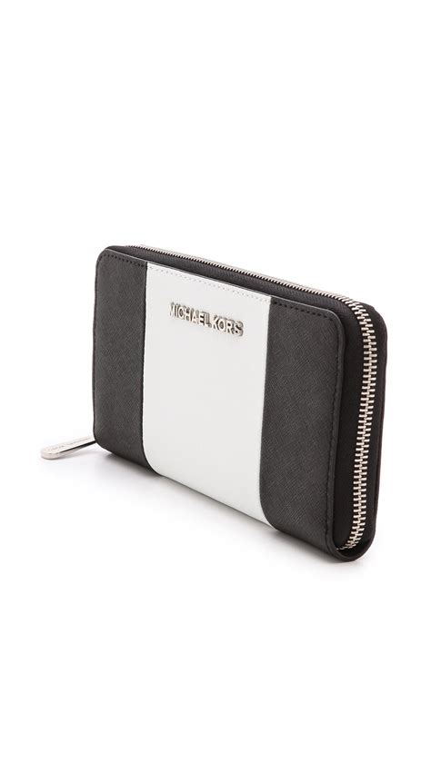 black and white michael kors wallet|Michael Kors optic white handbags.